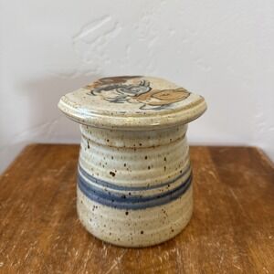 Butter Bell Ceramic Pottery Original Glazed Bunny Rabbit‎ Spring Easter Neutral